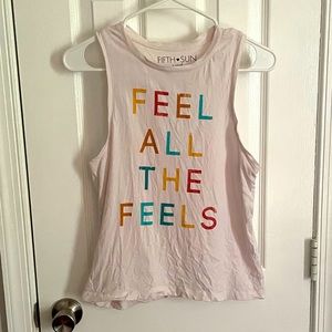3/$12! Feel All the Feels Graphic Tank Top | Fifth Sun